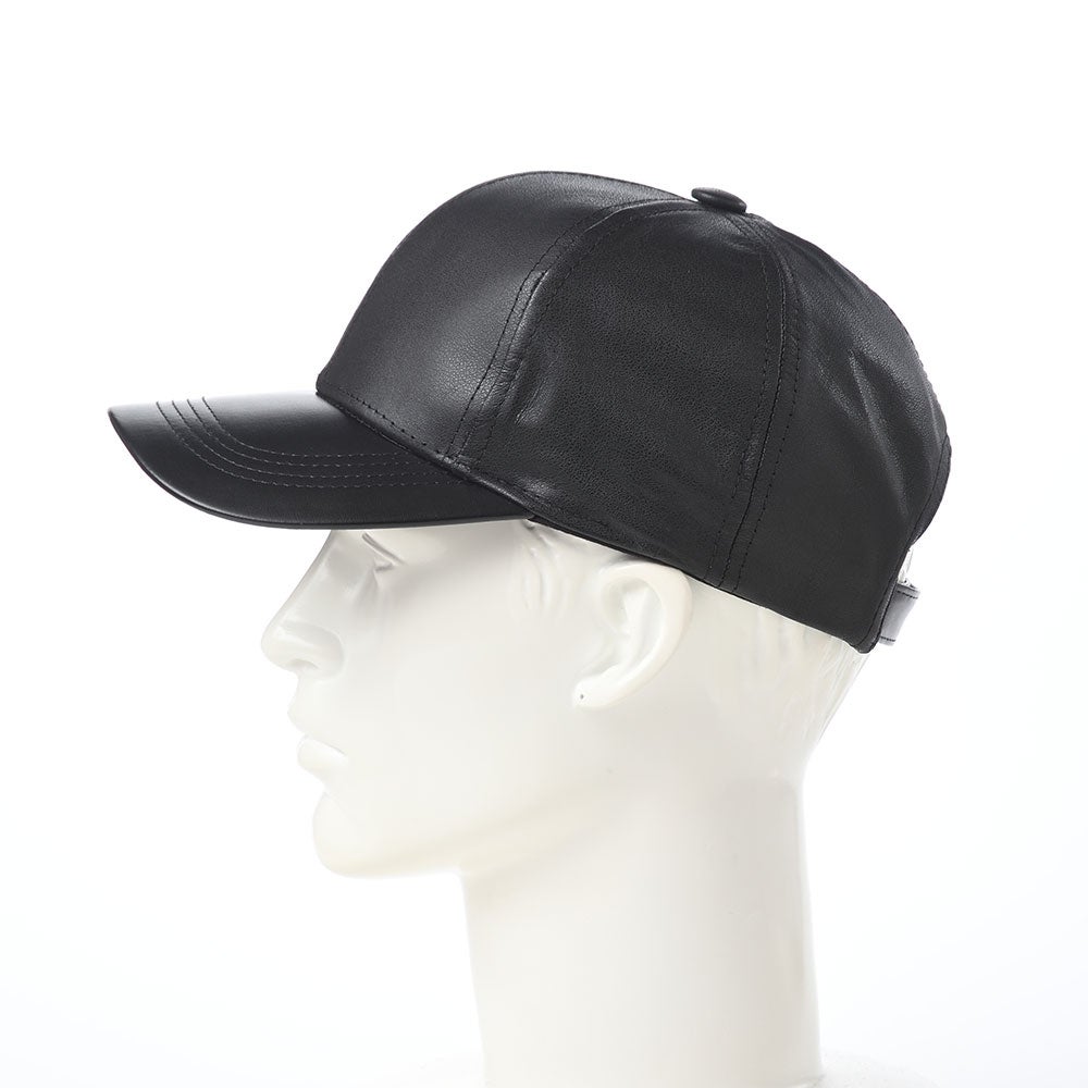 KB Leather Cap（KB レザー キャップ） ブラック | 帽子通販 時谷堂百貨