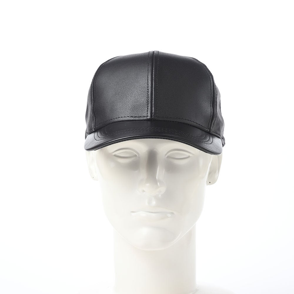 KB Leather Cap（KB レザー キャップ） ブラック | 帽子通販 時谷堂百貨