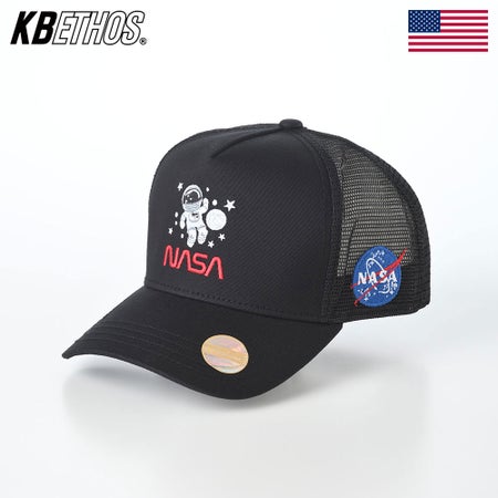 ケービーエトスのキャップ Nasa Mesh Back Cap（ナサ メッシュ バック キャップ） ブラック