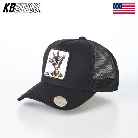 ケービーエトスのキャップ Goat Mesh Back Cap（ゴート メッシュ バック キャップ） ブラック