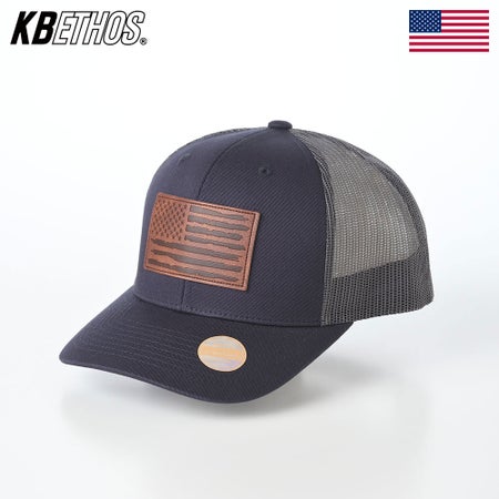 ケービーエトスのキャップ Flag Patch Mesh Cap（フラッグ パッチ メッシュキャップ） ネイビー