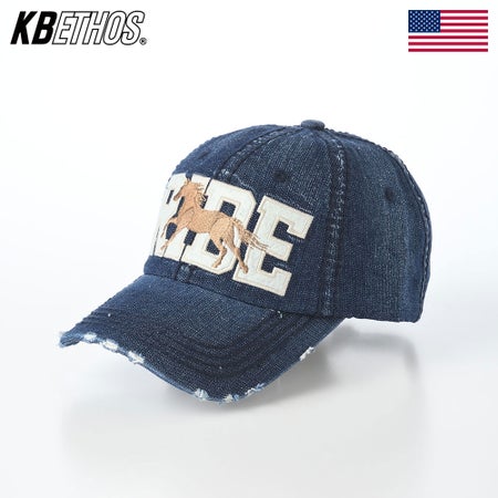 ケービーエトスのキャップ RIDE Vintage Cap（ライド ヴィンテージキャップ） インディゴ