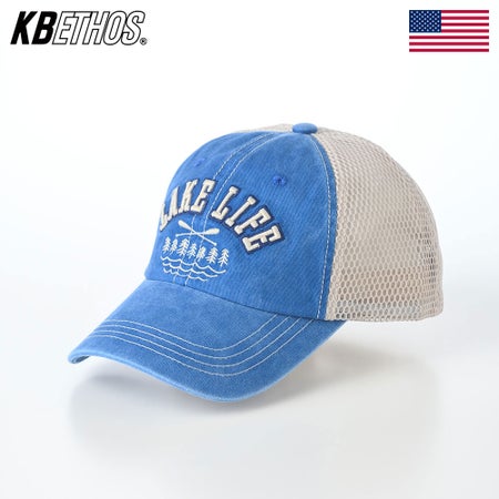 ケービーエトスのキャップ Lake Life Vintage Cap（レイク ライフ ヴィンテージキャップ） ブルー