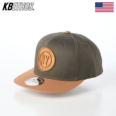 ケービーエトスのキャップ New York Snapback（ニューヨーク スナップバック） オリーブ