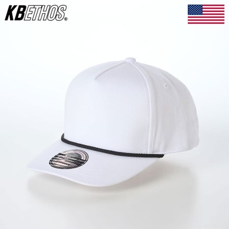 ケービーエトスのキャップ 5 Panel Snapback golf cap（5 パネル スナップバック ゴルフキャップ） ホワイト