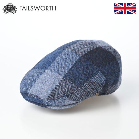 フェイルスワースのハンチング Harris Tweed Contemporary Stornoway（ハリスツイード コンテンポラリー ストーノウェイ） ブルー