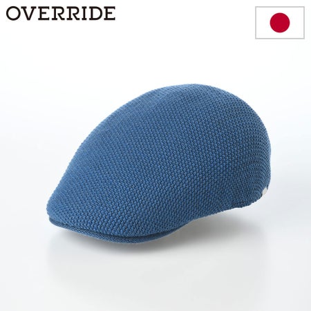 オーバーライドのハンチング OR WASHABLE WOOL KNIT HUNTING（ウォッシャブル ウール ニットハンチング） ダークブルー
