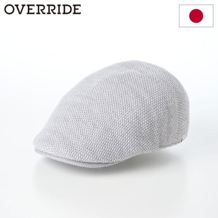 オーバーライドのハンチング OR WASHABLE WOOL KNIT HUNTING（ウォッシャブル ウール ニットハンチング） ライトグレー