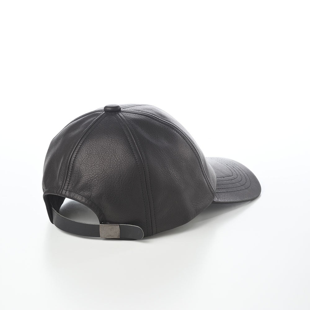 モーガン着用のSOLARIS&co.の馬レザーの帽子 Water repellent leather cap（ウォーター リペレント レザー キャップ
