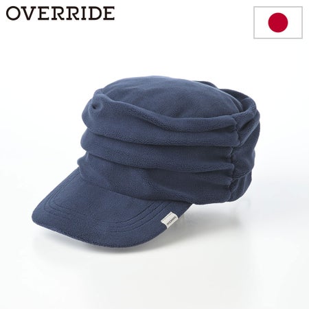 オーバーライドのワークキャップ OR FLEECE DRAPE CAP（フリース ドレープ キャップ） ネイビー