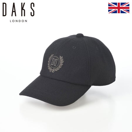ダックスのキャップ Cap Wool Flano（キャップ ウールフラノ） D4008 ブラック