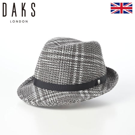 ダックスのソフトハット Manish Knit Glen Check（マニッシュ ニット グレンチェック） D4012 グレー