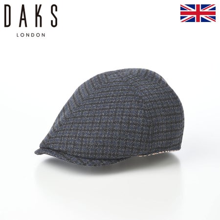 ダックスのハンチング Hunting 6Panel Techtweed（ハンチング シックスパネル テックツイード） D4014 ネイビー