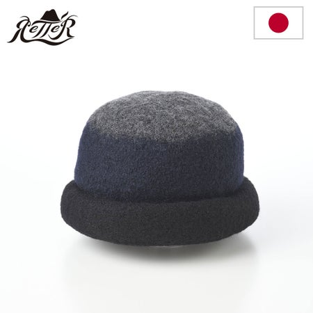 レッターのロールキャップ Wool Short Watch（ウール ショートワッチ） ブラック