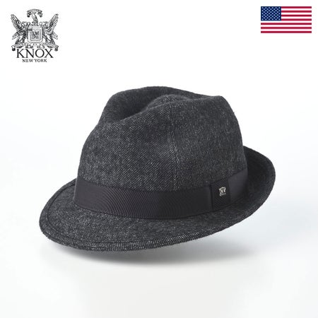 ノックスのソフトハット Linen Wool Hat（リネンウール ハット） ブラック