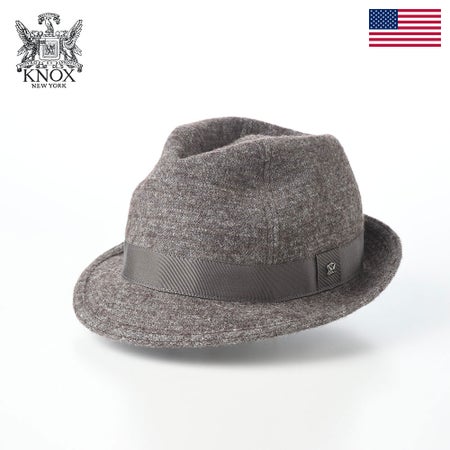 ノックスのソフトハット Linen Wool Hat（リネンウール ハット） チャコール