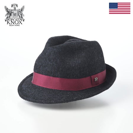 ノックスのソフトハット Linen Wool Hat（リネンウール ハット） ネイビー