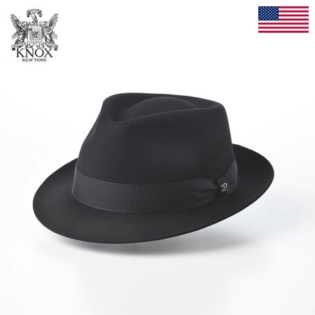 ノックスのフェルトハット Fine Wool Hat PK（ファインウール ハット） ブラック