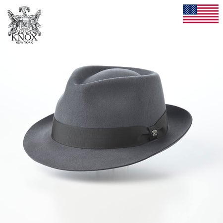 ノックスのフェルトハット Fine Wool Hat PK（ファインウール ハット） グレー