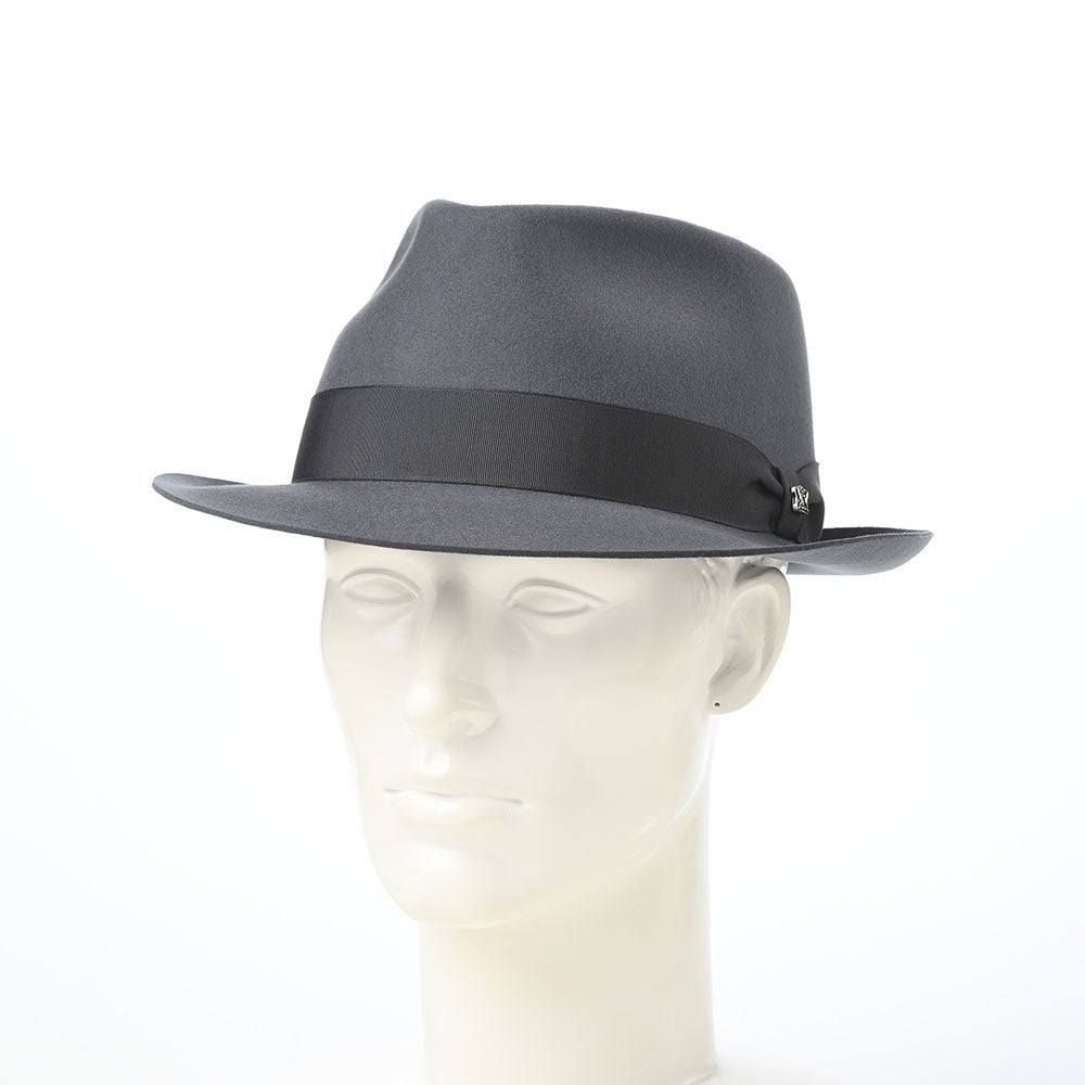 グレー ウール・フェルトハット Fine Wool Hat PK（ファインウール ハット） グレー | 帽子通販 時谷堂百貨