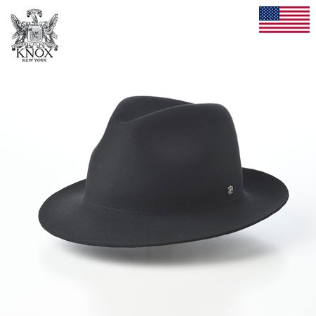 ノックスのフェルトハット Shape Memory Wool Hat（シェイプメモリー ウールハット） ブラック