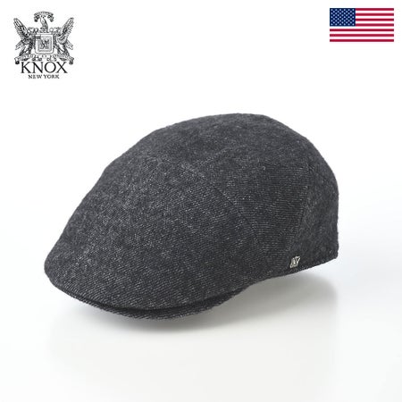 ノックスのハンチング Linen Wool Hunting（リネンウール ハンチング） ブラック
