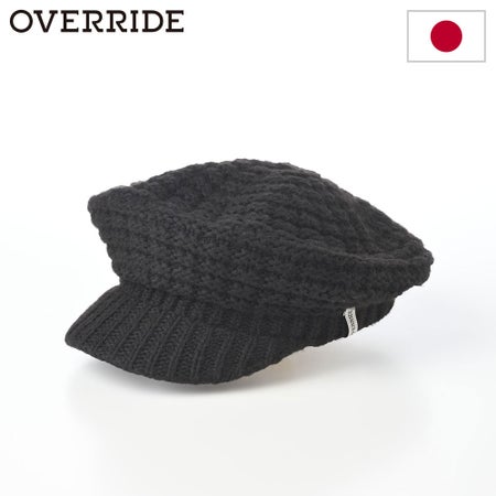 オーバーライドのキャスケット OR REC CHUNKY CASQUETTE SG（チャンキー キャスケット） ブラック
